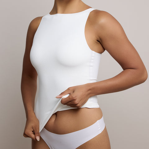 RIBBED NECK BOAT TOP