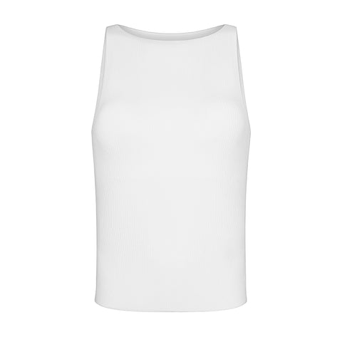 RIBBED NECK BOAT TOP