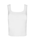 Top Sin Costuras Classic Rib Tank Top Blanco