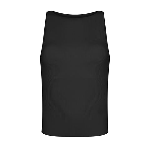 RIBBED NECK BOAT TOP